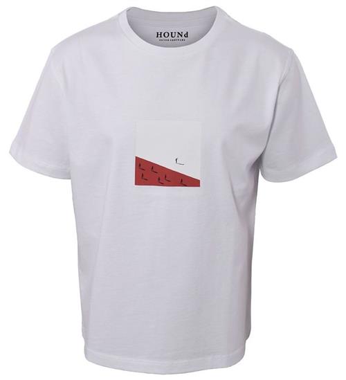 Se Hound T-shirt - White ved KidsWorld