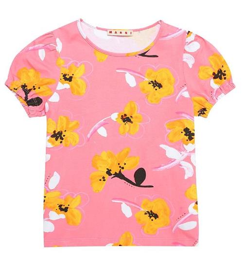 Se Marni T-shirt - Geranium Pink ved KidsWorld