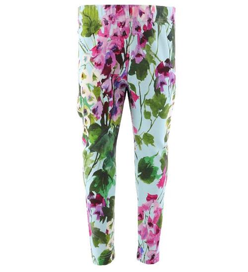 Se Dolce & Gabbana Dolce & Gabbana Leggings - Renaissance - BlÃ¥/Rosablomstret ved KidsWorld