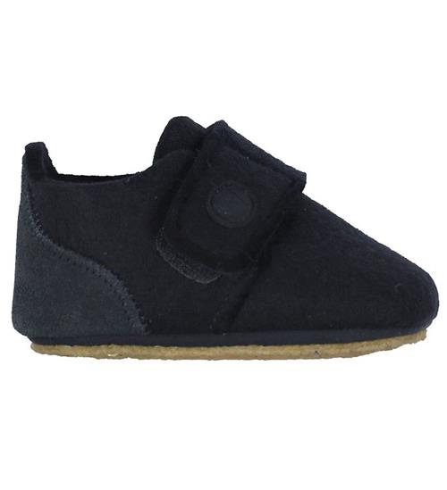 Se Wheat Hjemmesko - Uld - Marlin Felt - Navy ved KidsWorld