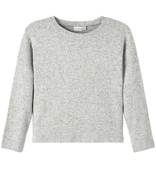 Se Name It Bluse - Strik - Noos - NkfVicti - Grey Melange ved KidsWorld