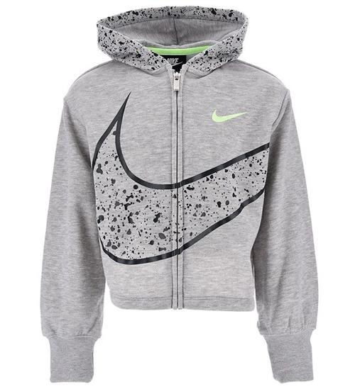 Se Nike Nike Cardigan - Splatter - Grey Heather ved KidsWorld