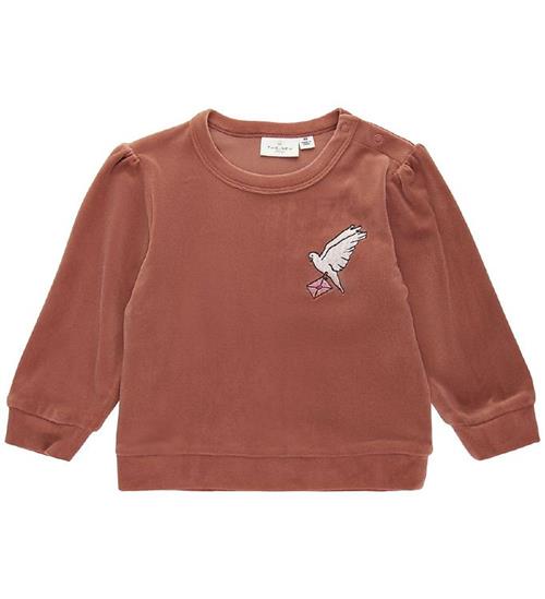 Se The New The New Siblings Sweatshirt - Drude - Velour - Chutney ved KidsWorld