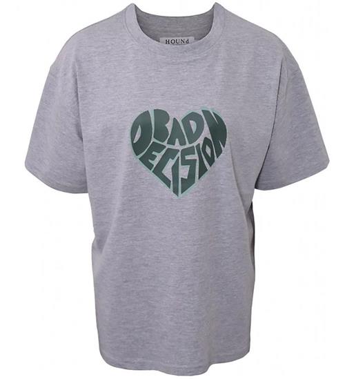 Se Hound T-shirt - Oversized - Grey Mix ved KidsWorld