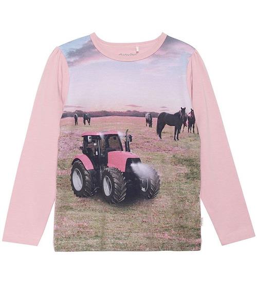 Se Minymo Minymo Bluse - Pale Mauve m. Traktor ved KidsWorld