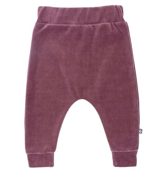 Se Smallstuff Smallstuff Bukser - Velour - Dark Rose ved KidsWorld