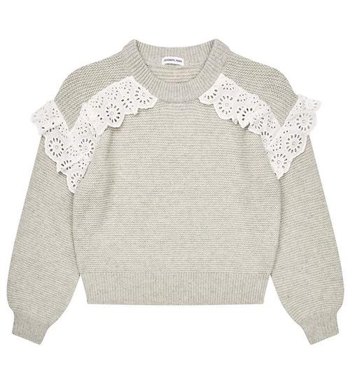 Se Designers Remix Bluse - Uld - Strik - Carmen - Oatmeal ved KidsWorld