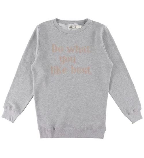 Add to Bag Sweatshirt - GrÃ¥ m. Print