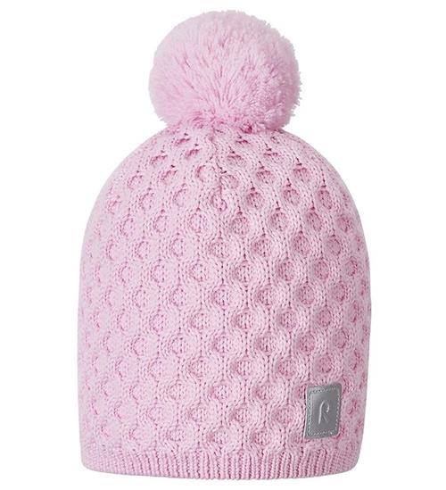 Se Reima Hue m. Fleece - Uld/Polyester - Nyksund - Pale Rose m. Pom ved KidsWorld