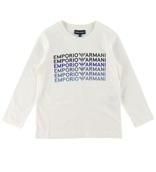 Se Emporio Armani Bluse - Bianco Caldo m. Print ved KidsWorld