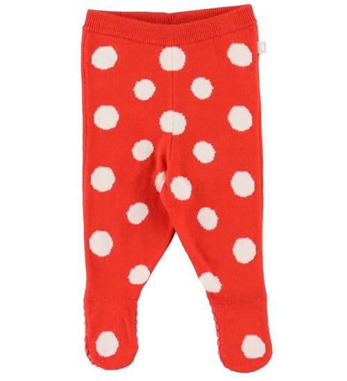 Se Stella McCartney Kids Leggings m/f - Strik - RÃ¸d m. Prikker ved KidsWorld