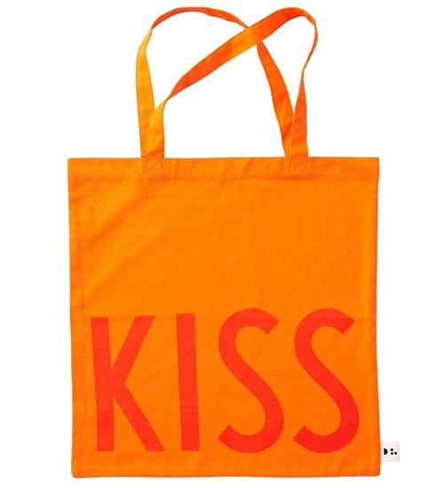 Design Letters Design Letters Shopper - Kiss - Orange