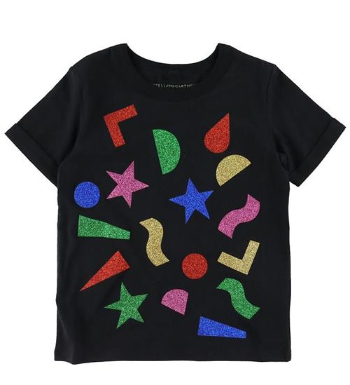 Stella McCartney Kids Stella McCartney Kids T-shirt - Sort m. Print/Glimmer