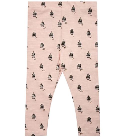 Se Sofie Schnoor Petit by Sofie Schnoor Leggings - Misty Rose m. Cupcakes ved KidsWorld