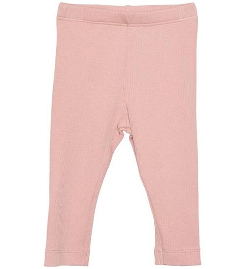 Se Minymo Leggings - Rib - Misty Rose ved KidsWorld