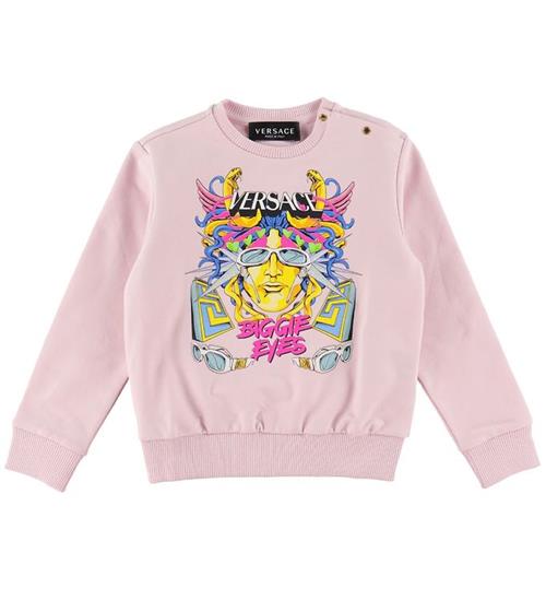 Se Versace Versace Sweatshirt - Rosa m. Print ved KidsWorld