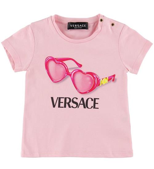 Se Versace T-shirt - Rosa m. Solbriller ved KidsWorld