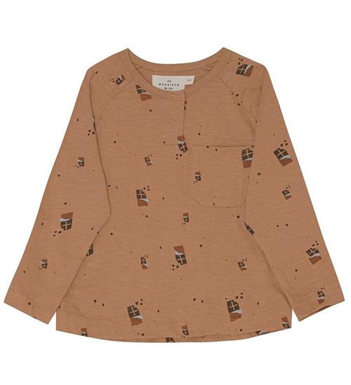 Se Monsieur Mini Bluse - Chocolate Bar - Milk ved KidsWorld