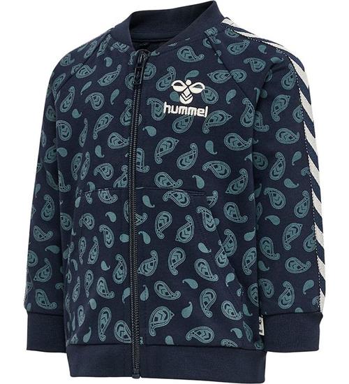 Se Hummel Hummel Cardigan - HmlPaisley Zip - Black Iris ved KidsWorld