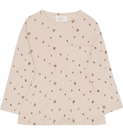 Monsieur Mini Monsieur Mini Bluse - Off White m. Chokolade