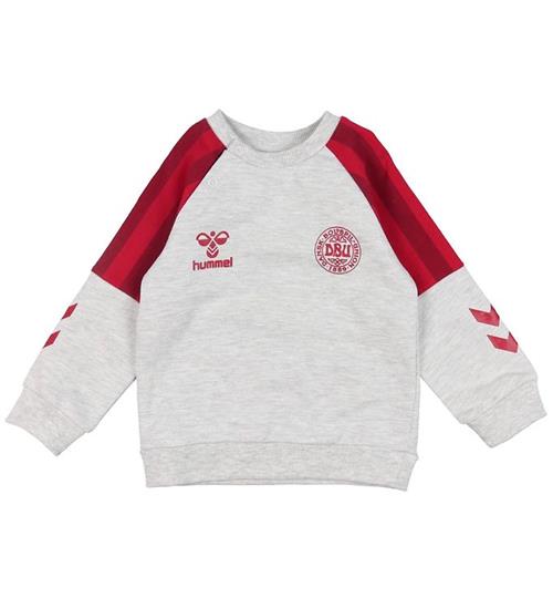 Se Hummel Hummel Sweatshirt - DBU - hmlHonor - Light Grey Melange ved KidsWorld