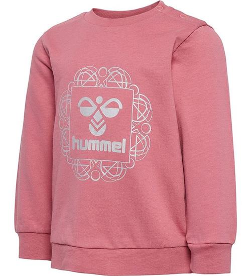 Se Hummel Hummel Sweatshirt - hmlLime - Dusty Rose m. SÃ¸lv ved KidsWorld