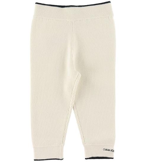 Calvin Klein Calvin Klein Bukser - Rib - Contrast - Ivory