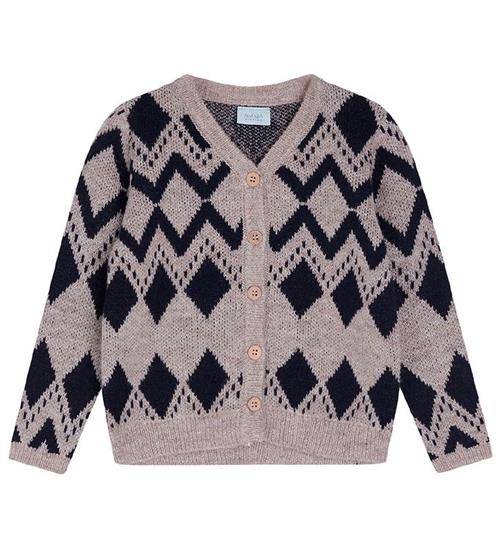 Noa Noa miniature Cardigan - Uld/Polyester - Nohr - Brown/Blue