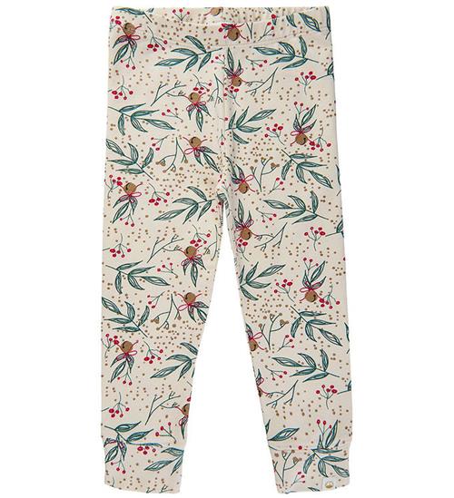 Se The New Siblings Leggings - Holiday - White Swan Bell Aop ved KidsWorld