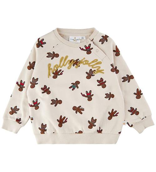 The New Siblings Sweatshirt - Holiday - White Swan Ginger Aop