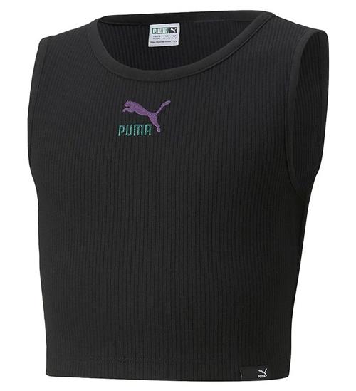 Se Puma Puma Top - Classic GRL Cropped - Sort ved KidsWorld