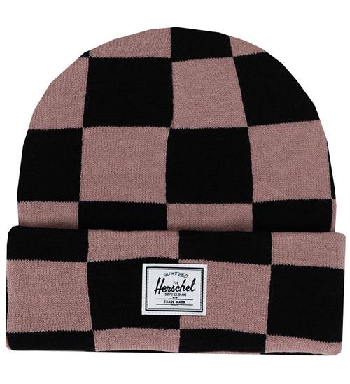 Se Herschel Hue - Strik - Elmer - Black/Ash Rose Check ved KidsWorld