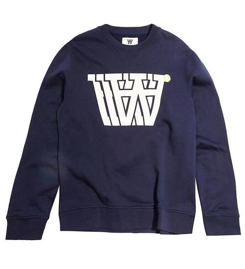 Wood Wood Wood Wood Sweatshirt - Tye Badge - Navy