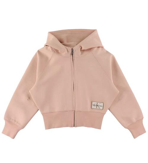 Calvin Klein Calvin Klein Cardigan - Active Zip Through Hoodie - Pink Bloom