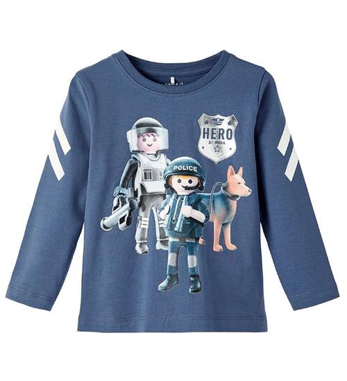 Se Name It Bluse - NmmDohn Playmobil - Bijou Blue ved KidsWorld