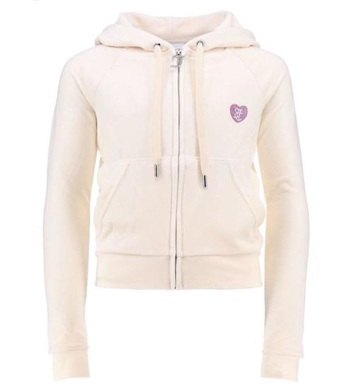 Se Juicy Couture Juicy Couture Cardigan - Velour - Sugar Swizzle ved KidsWorld