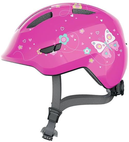 Se Abus Abus Cykelhjelm - Smiley 3.0 - Pink Butterfly ved KidsWorld