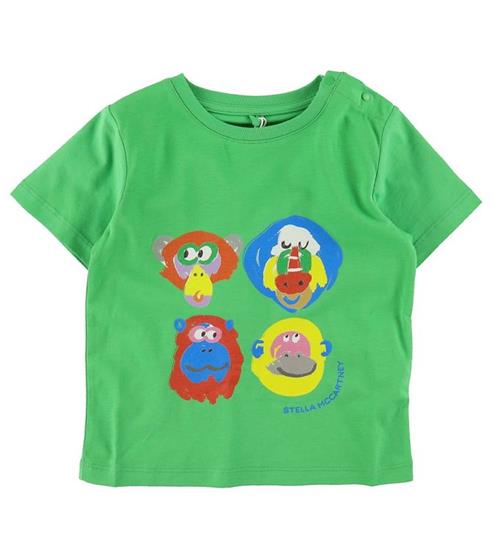 Se Stella McCartney Kids Stella McCartney Kids T-shirt - GrÃ¸n m. Aber ved KidsWorld