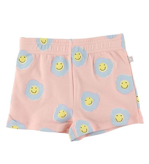 Stella McCartney Kids Stella McCartney Kids Sweatshorts - Rosa/LyseblÃ¥ m. Blomster