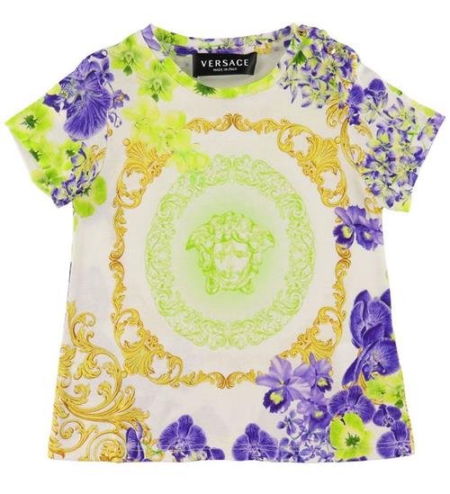 Se Versace T-shirt - Hvid m. Print ved KidsWorld