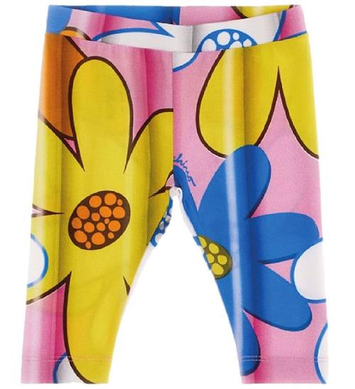 Se Moschino Leggings - Pink/Gul/BlÃ¥ ved KidsWorld