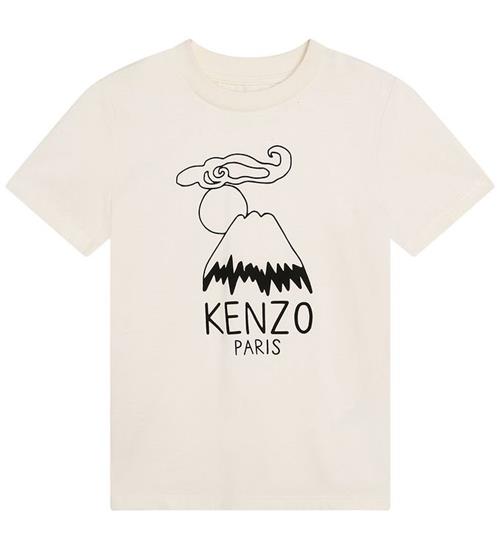 Se Kenzo Kenzo T-shirt - Cream m. Print ved KidsWorld