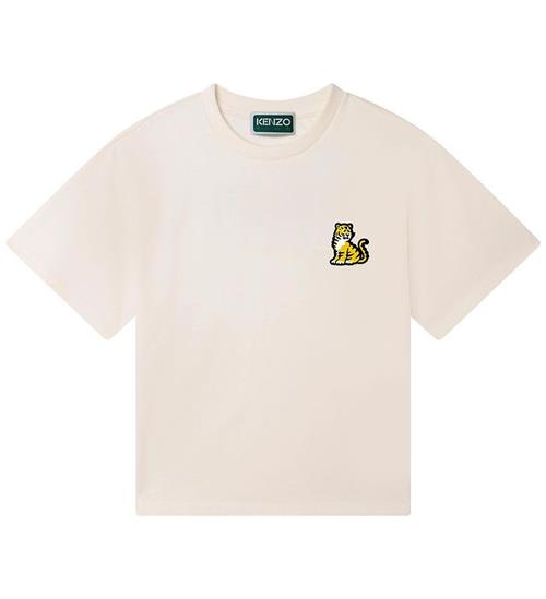 Kenzo Kenzo T-shirt - Cream m. Tiger