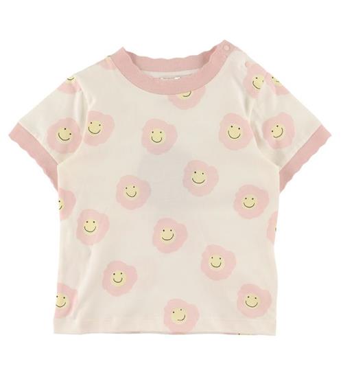 Se Stella McCartney Kids Stella McCartney Kids T-shirt - Hvid/Rosa m. Blomster ved KidsWorld