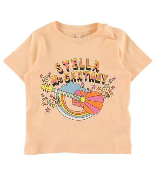 Se Stella McCartney Kids Stella McCartney Kids T-shirt - Orange m. Giuitar ved KidsWorld