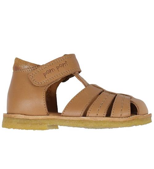 Pom Pom Pom Pom Sandaler - Rub Sole - Camel