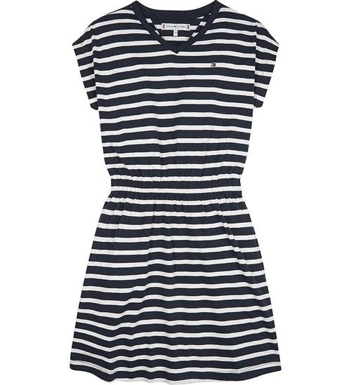 Tommy Hilfiger Tommy Hilfiger Kjole - Breton Stripe V-NK - Desert Sky Stripe