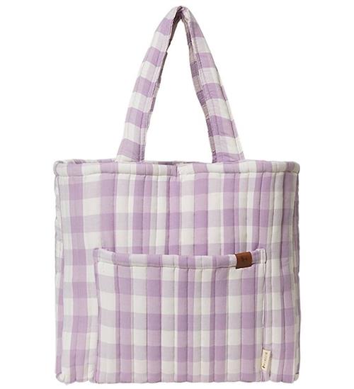 Fabelab Fabelab Shopper - Lilac Checks