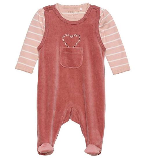 Se Fixoni Fixoni Sparkedragt m. Body l/Ã¦ - Velour - Withered Rose ved KidsWorld