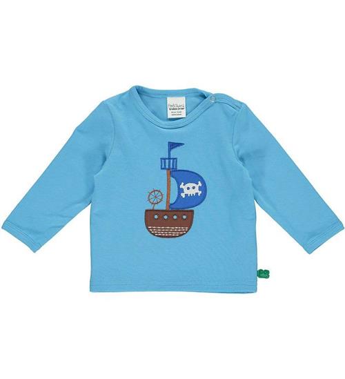 Se Freds World Bluse - Pirate Print - Bunny Blue ved KidsWorld